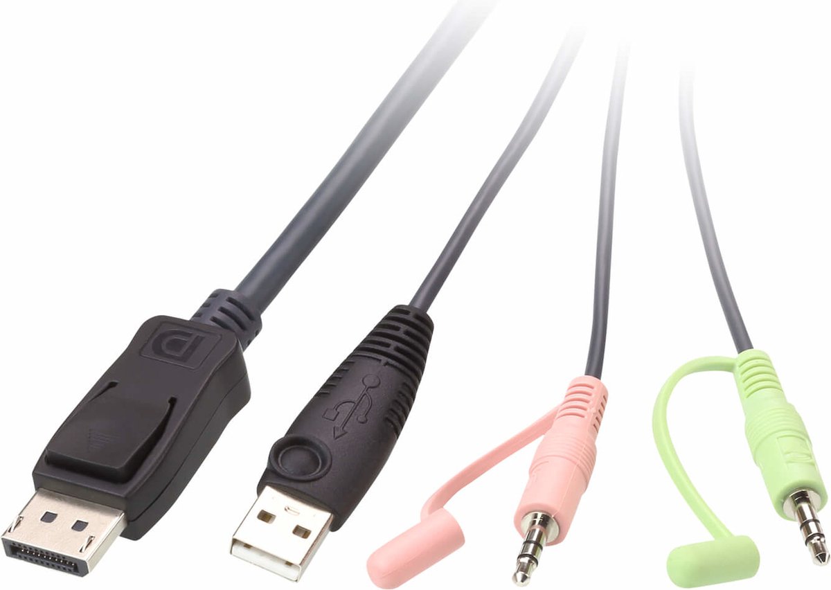 Aten CS22DP KVM-switch Zwart