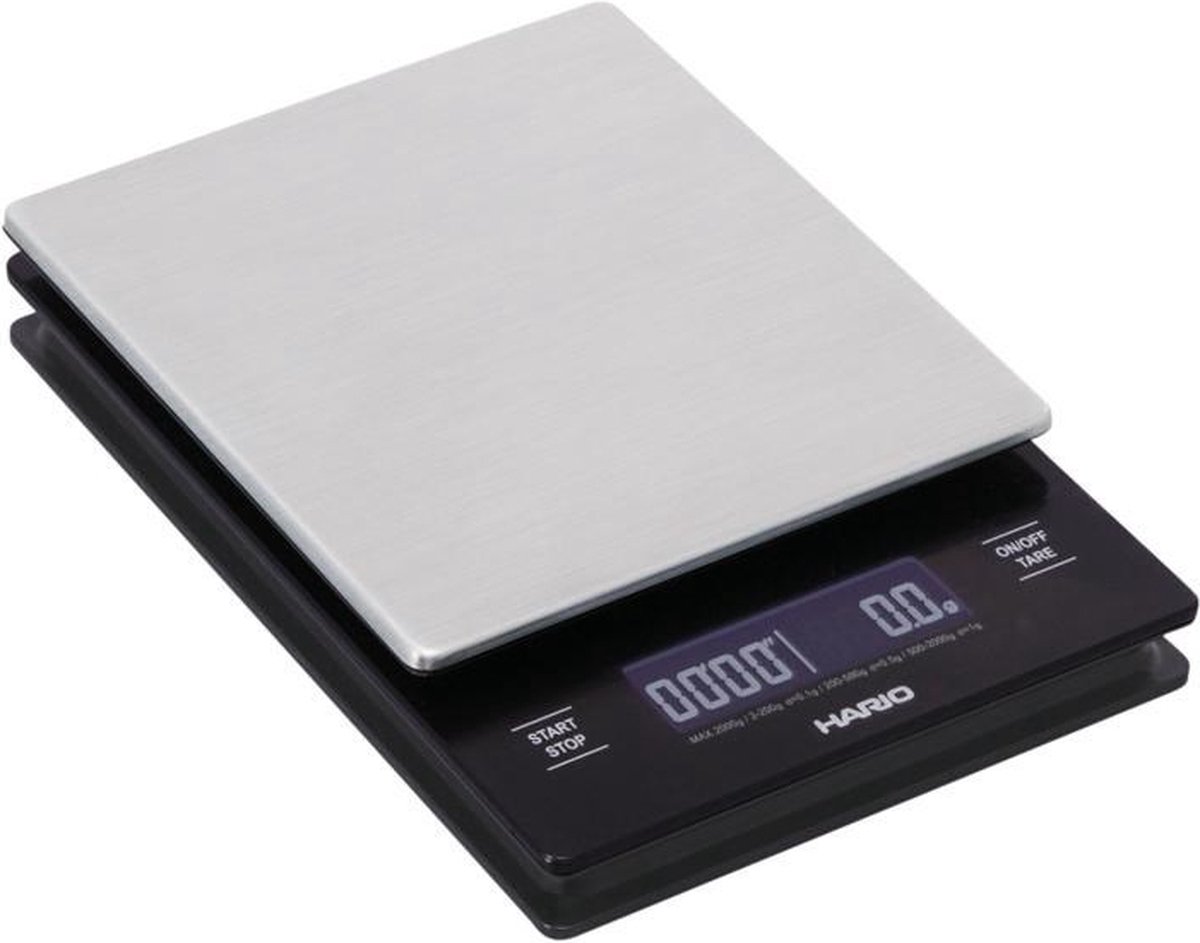 Hario Weegschaal - Zwart - Metaal - Timer