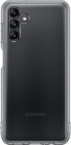 Samsung Soft Clear hoesje geschikt voor Samsung Galaxy A04s - Zwart