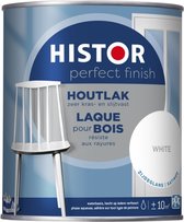 Histor Perfect Finish Houtlak Zijdeglans - Krasvast & Slijtvast - Dekkend - 0.25L - White - Wit