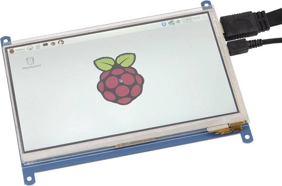 Foto: Joy it rb lcd7 2 touchscreenmodule 17 8 cm 7 inch 1024 x 600 pixel geschikt voor serie raspberry pi