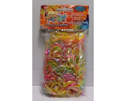 Loombandjes Loom Twister Glow in the Dark 600 bandjes inclusief haakjes en tool