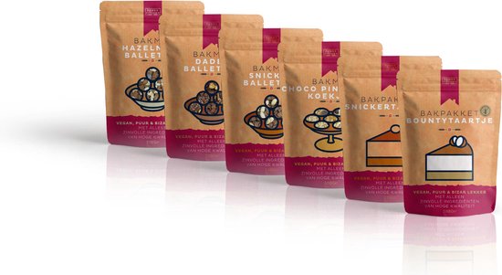Gezond Chocolade Bakpakket cadeau - geschenkpakket - relatiegeschenk - kerstpakket - kadopakket