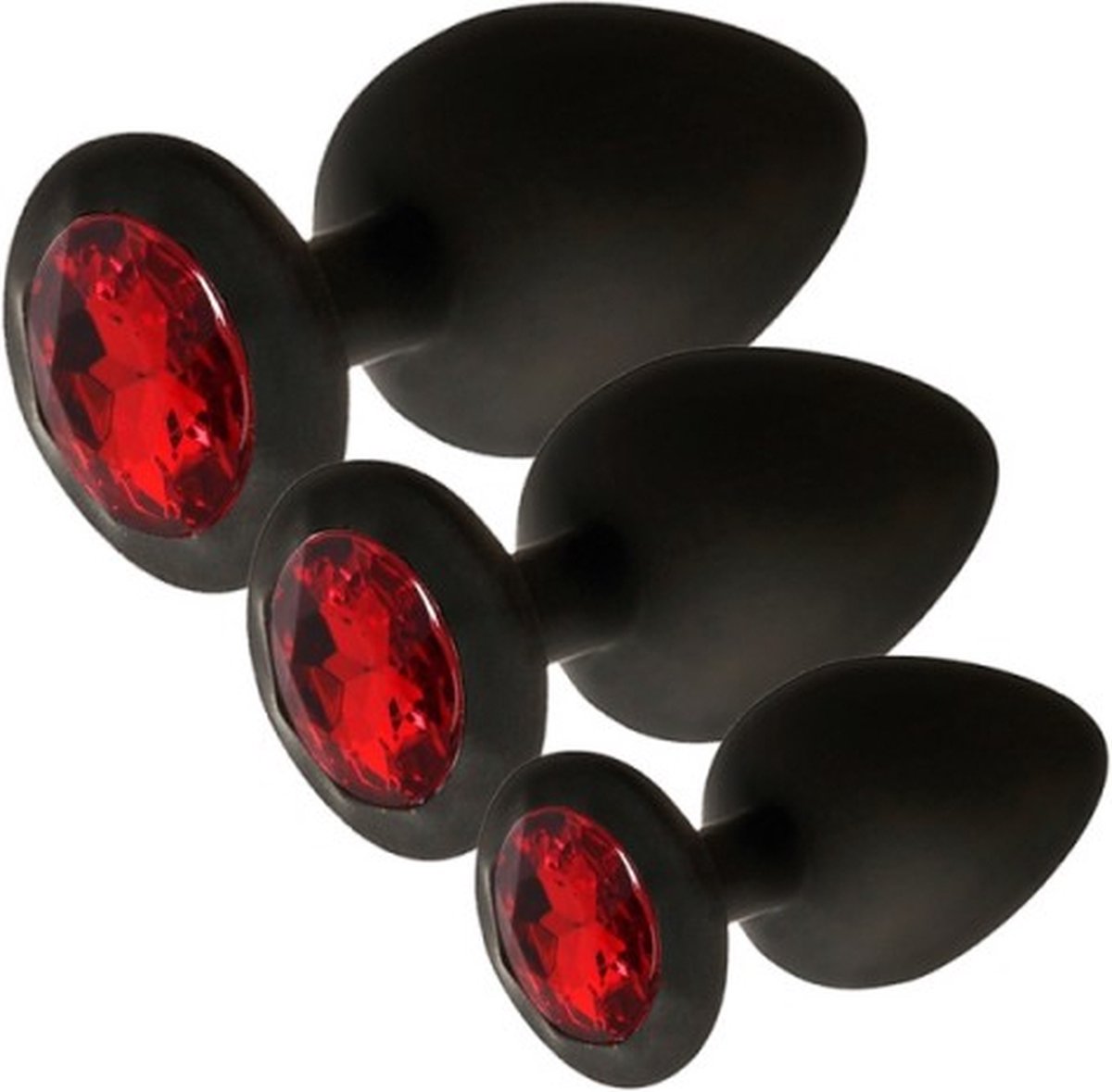 Goedkoopste Candy Lust - Diamant Anaal Training Set - Silicone - Zwart