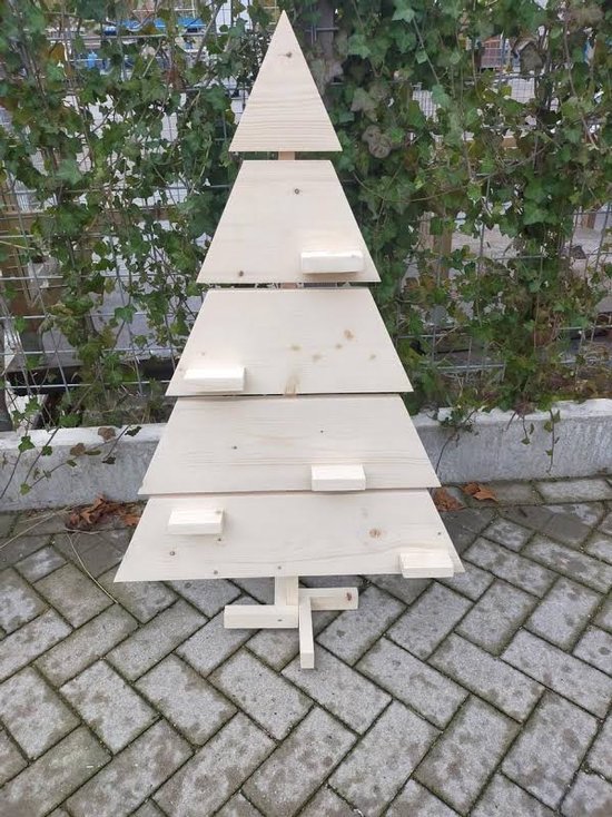 steigerhouten kerstboom 165 cm hoog met schappenplankjes steigerhout kerst boom...