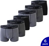 Lot de 6 boxers O'Neill basic pour hommes 900003-6569 - noir / gris - taille XL