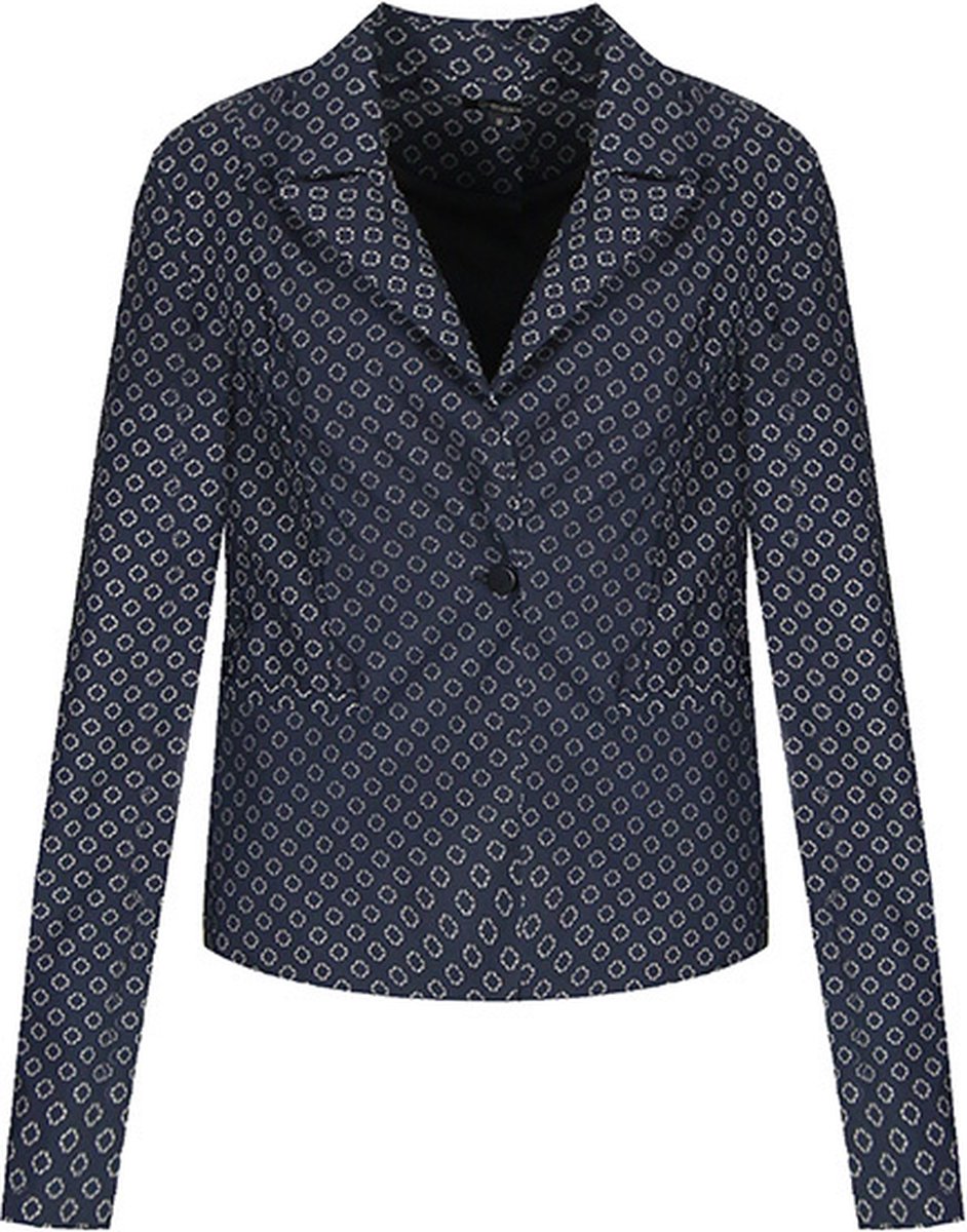 G-maxx blazer Maila kiezel/zwart