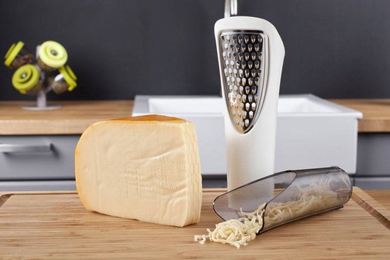 Jatso - Râpe à fromage - Râpe à fromage avec récipient - Acier inoxydable -  Râpe à