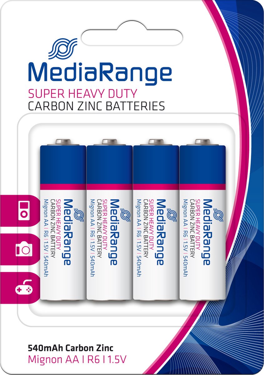 MediaRange MRBAT144 household battery Single-use battery AA Zink-carbon 1,5 V