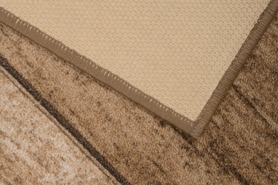 Tapiso Anti Slip Rubber Mat Beige Brown Corridor Rubber Mat Carpet Size- 100x450
