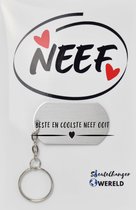 Beste en coolste neef ooit Sleutelhanger inclusief kaart - neef cadeau - neef - Leuk kado voor je neef om te geven - 2.9 x 5.4CM