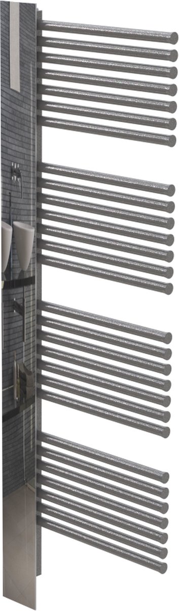 Design radiator EZ-Home - A100 MIRROR 530 x 1694 PLATINUM
