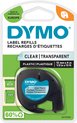 DYMO LetraTag originele plastic labels | Zwart afdrukken op transparante etiketten | 12 mm x 4 m | Zelfklevende multifunctionele labels voor LetraTag labelprinters | gemaakt in Europa