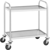Bol.com Royal Catering Serveerwagen - 2 dienbladen - tot 150 kg aanbieding