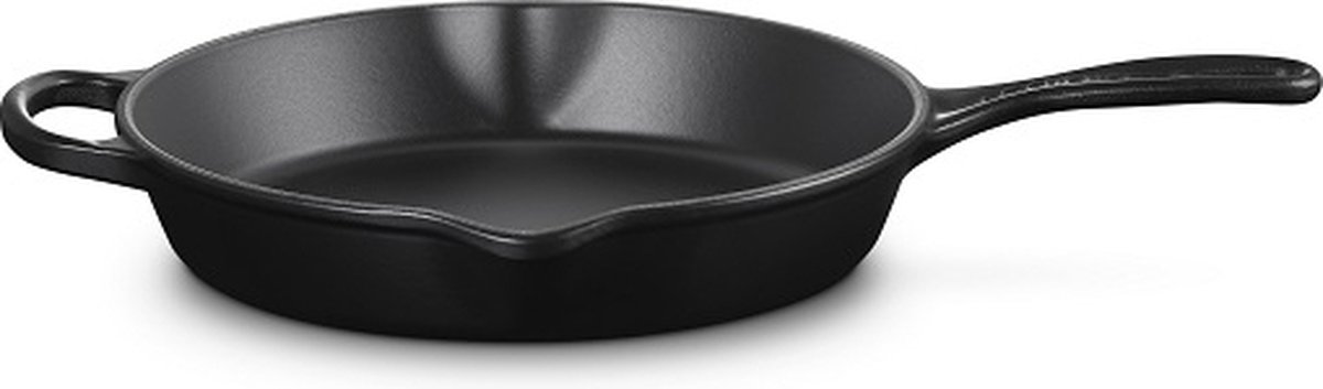 Le Creuset Ronde hoge skillet 26cm Mat Zwart