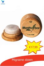 Dappermann | Mentholbox - Migraine steen - Menthol steen - Massage steen | 100% Biologisch | 6 gram