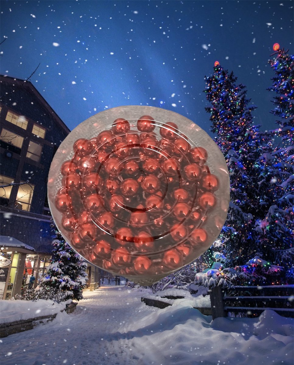 Rode kralen ketting 5M - rood- Kerstslinger-feest -Kerst-Decoratie