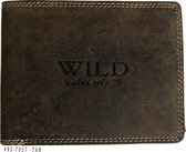 Wild Leather Only !!! Portemonnee Heren Hunter Leer  Camel/ Bruin - (WHRS-7027-78) -