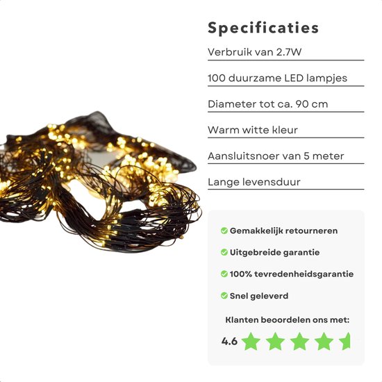 Cheqo® Buxus Netverlichting Boomverlichting Kerstverlichting