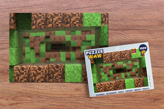 Puzzle Gaming - Blocs - Minecraft - Jeux - Enfants - Jigsaw Puzzle - Puzzle  1000