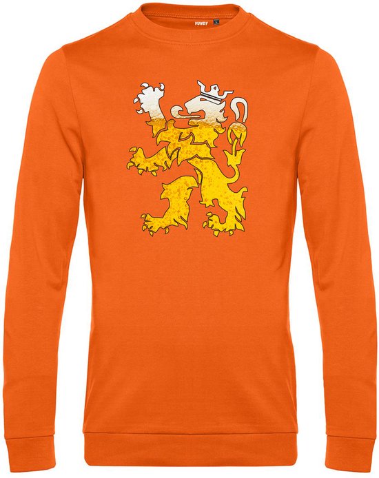 Sweater Holland Leeuw Bier | Oranje Shirt | Koningsdag Kleding | Oranje | maat L