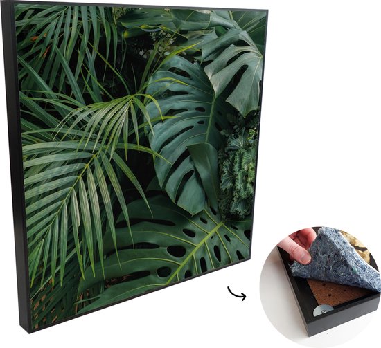 Murando – Tableau Acoustique Anti-bruit 90x60 Cm – Impression Lion Noir Et Blanc Sur Toile – Isolation Phonique Pour Chambre, Bureau, Salon