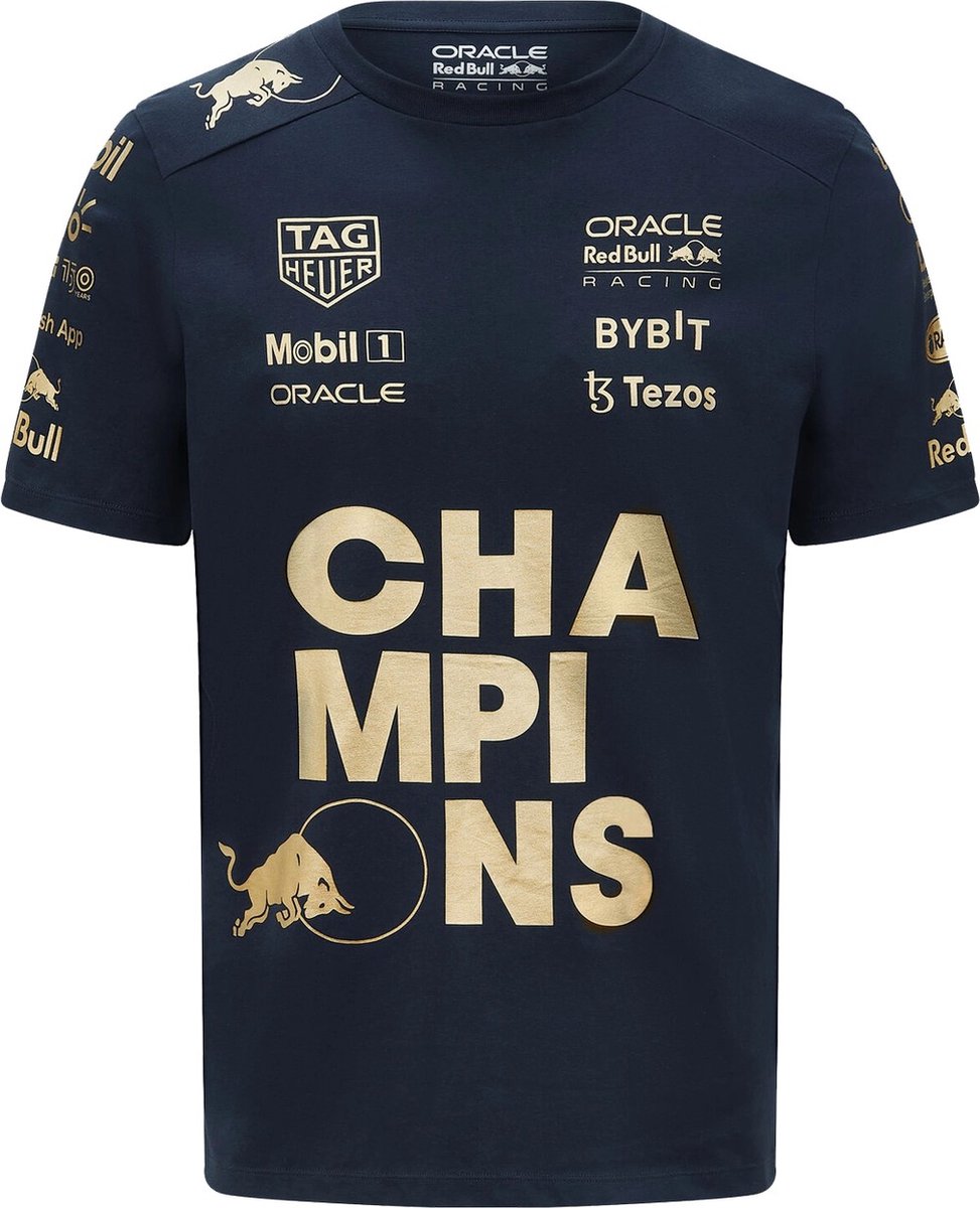Oracle Red Bull Racing Constructors World Champion T-shirt-L