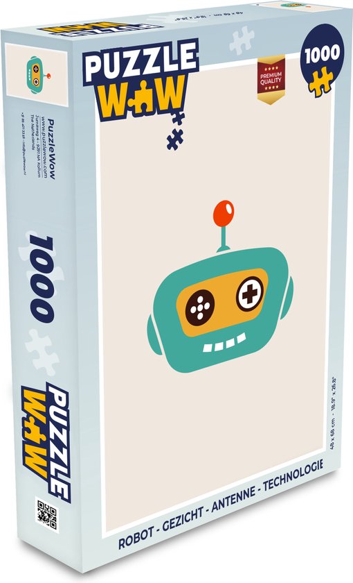 Pijnboom oppervlakte Gezond Puzzel Robot - Gezicht - Antenne - Technologie - Jongen - Kind - Legpuzzel  - Puzzel... | bol.com