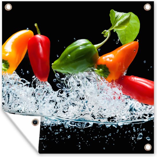 KitchenYeah® Inductie beschermer 85x52 cm - Zwart-wit foto van een