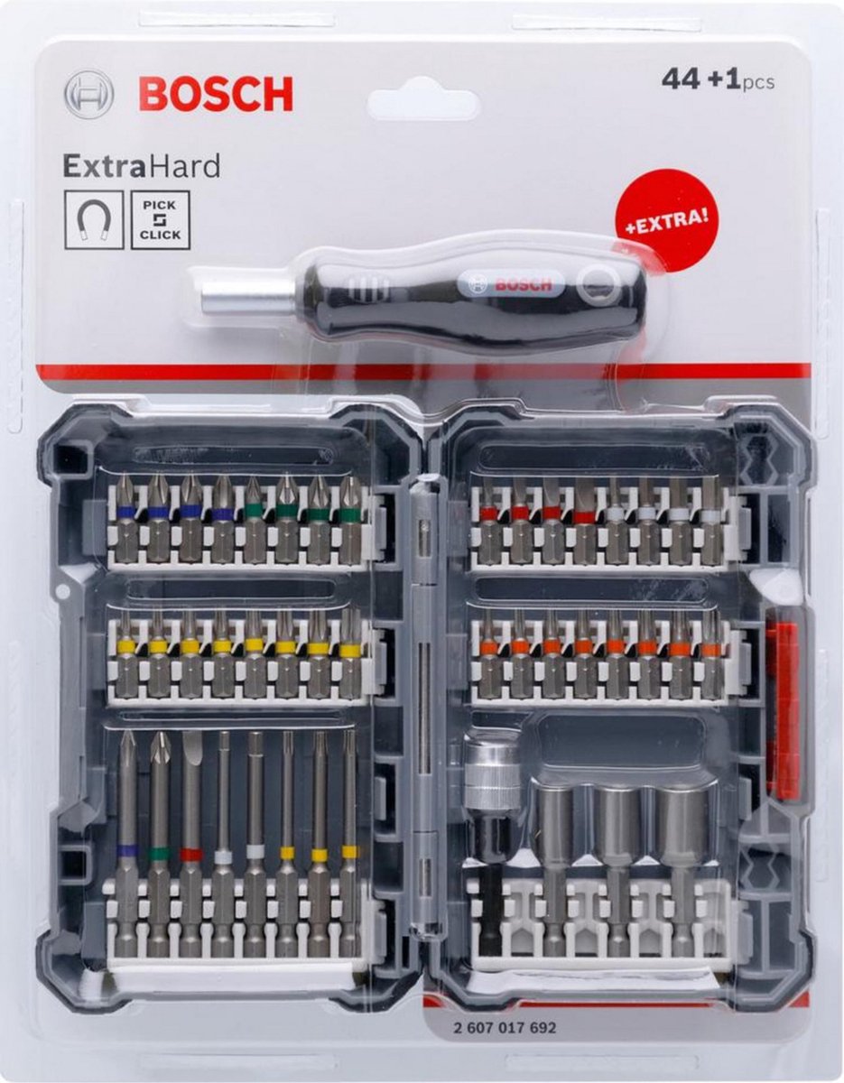 Bosch accessoires 43 - Delige Schroefbitset in cassette