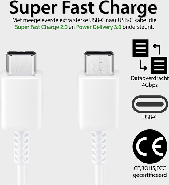 Câble 2m micro USB 2.0 charge rapide puissance plus de 2.5A