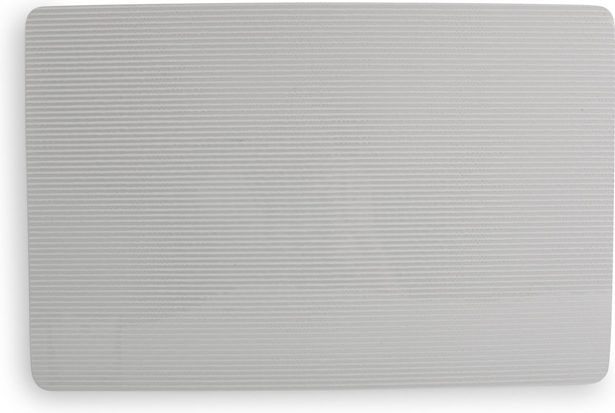ONA Placemat 43x28cm lijnen wit Nala (Set van 4)