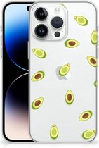 Telefoon Hoesje Geschikt voor iPhone 14 Pro Max Siliconen Hoesje met Foto Avocado