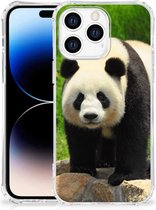 TPU Siliconen Hoesje Geschikt voor Apple iPhone 14 Pro Max GSM Hoesje met doorzichtige rand Panda