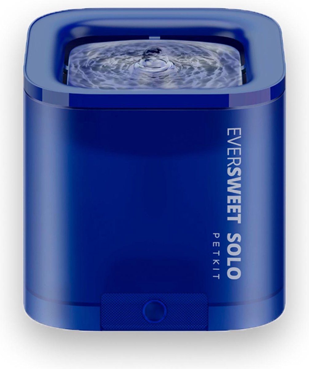 PETKIT® Eversweet SOLO Blauw - Drinkfontein Kat - 1,85L - Geruisloos - met Filter