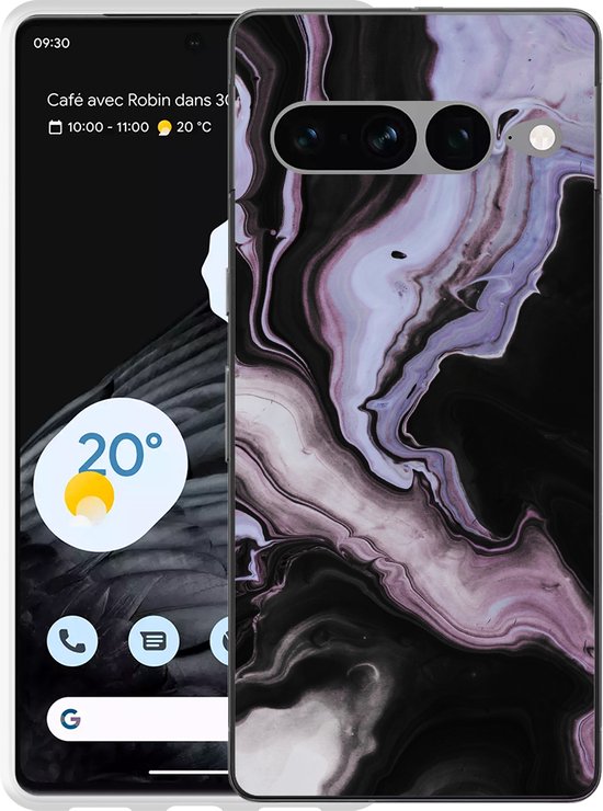 Foto: Hoesje geschikt voor google pixel 7 pro liquid marble