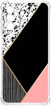 Coque Smartphone Samsung Galaxy M13 4G | Coque en silicone TPU M23 avec bordure transparente Noir Pink Formes