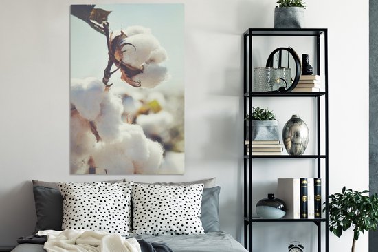 Toile Peinture Plantes - Bloem - Branche - Nature - 90x140 cm - Décoration murale