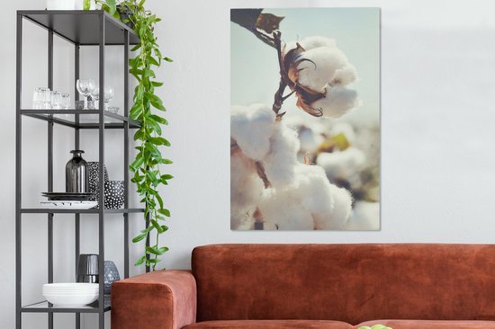 Toile Peinture Plantes - Bloem - Branche - Nature - 90x140 cm - Décoration murale