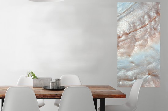 Poster Schelpen - Abstract - Natuur - 60x120 cm - Kerstversiering - Kerstdecoratie voor binnen - Kerstmis