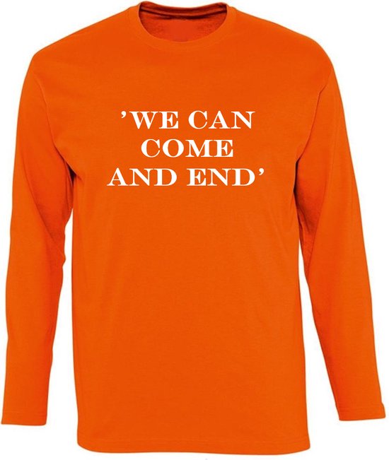 Oranje shirt - T-shirt - Oranje Shirt Dames - Oranje Shirt Heren - Maat S - WK voetbal 2022