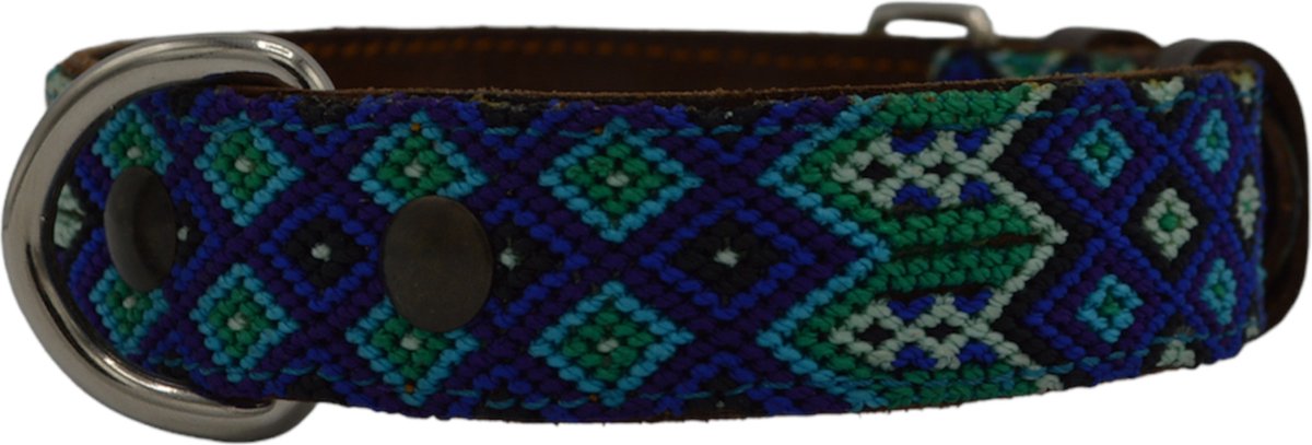 Bohemi Ibiza honden halsband, maat Small, 27 - 33cm, Leer