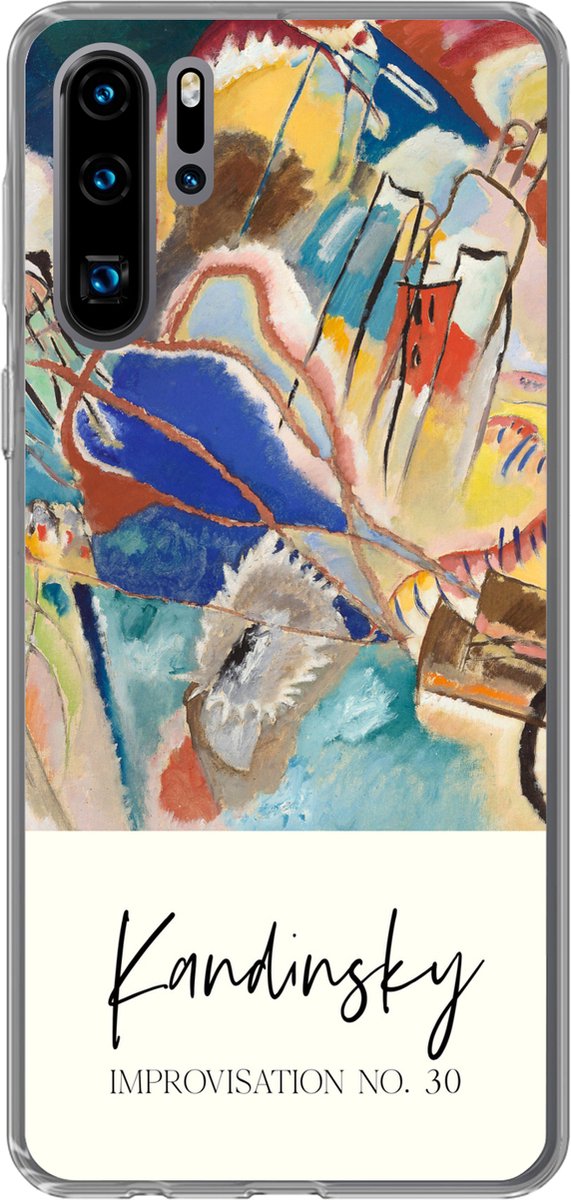 Telefoonhoesje Geschikt voor Huawei P30 Pro hoesje - Improvisation no. 30 - Wassily Kandinsky - Kunst - Siliconen Telefoonhoesje Telefoonhoesje