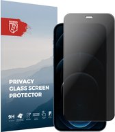 Rosso Privacy Screen Protector Geschikt voor de Apple iPhone 12 Pro Max - 9H Gehard Glas - Case Friendly Tempered Glass - Eenvoudige Installatie