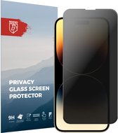 Rosso Privacy Screen Protector Geschikt voor de Apple iPhone 14 Pro Max - 9H Gehard Glas - Case Friendly Tempered Glass - Eenvoudige Installatie