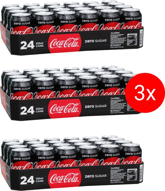 Coca Cola Zero Triple Pack - 72x330 ml EU