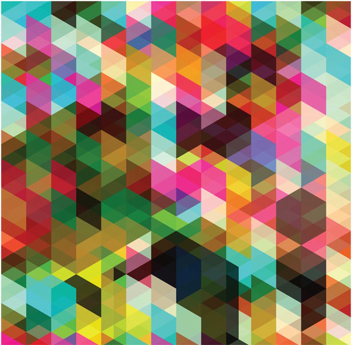 Fotobehang - Colourful Geometry.