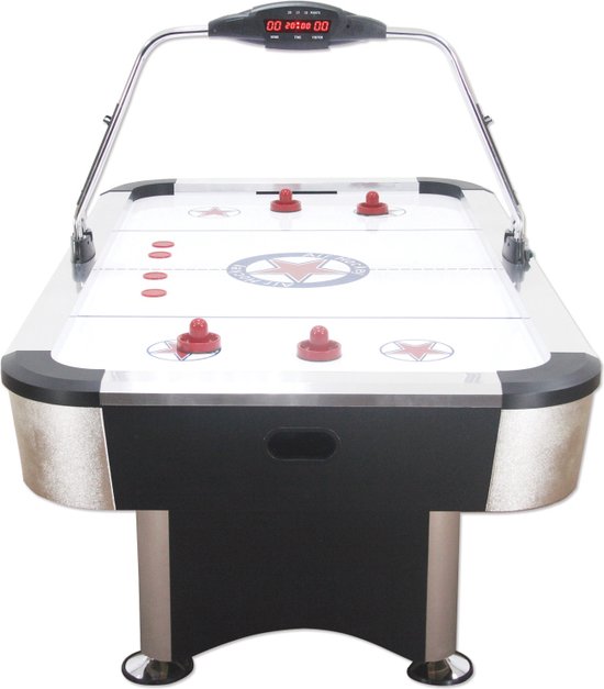Thumbnail van een extra afbeelding van het spel Garlando Airhockeytafel Stratos - 213,5 x 122 x 81 cm - Airhockey tafel voor thuis