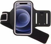 Hoesje Geschikt voor iPhone 12 hardloop armband - Sportband - hoesje - zwart