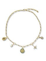 Zatthu Jewelry - N22FW516 - Jema schakelketting met bedels
